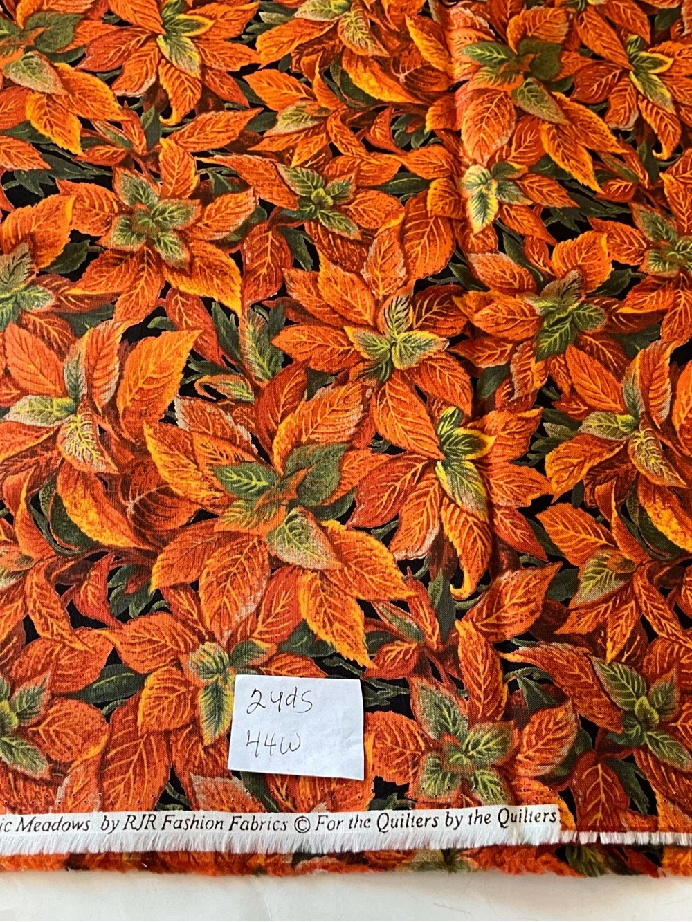 Quilting Sewing Material Lot Fall Colors Moda Fabrics Springs Industries Orange